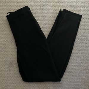 Aritzia Babaton Sienna Dress Pants Black Straight Leg High Waisted Ankle Zipper